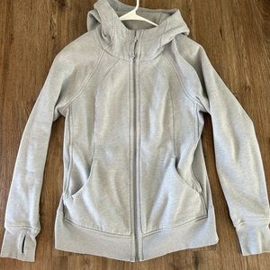 Lululemon Scuba Hoodie - Heathered Blue Linen
Size 10